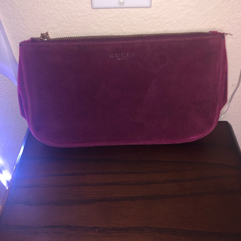velvet makeup bag